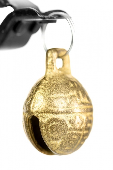 Черно-золотистые зажимы для сосков TOYFA Theatre - ToyFa - купить с доставкой в Сургуте