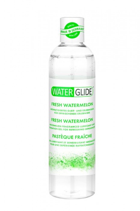 Лубрикант на водной основе с ароматом арбуза WATERGLIDE FRESH WATERMELON - 300 мл. - Waterglide - купить с доставкой в Сургуте
