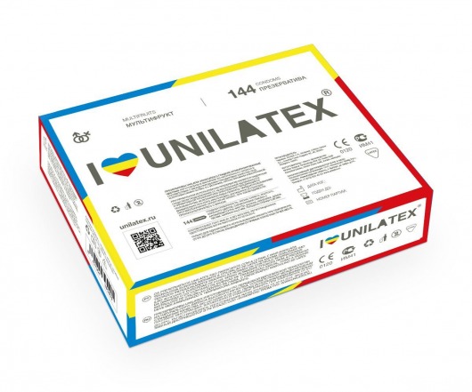 Разноцветные ароматизированные презервативы Unilatex Multifruits - 144 шт. - Unilatex - купить с доставкой в Сургуте