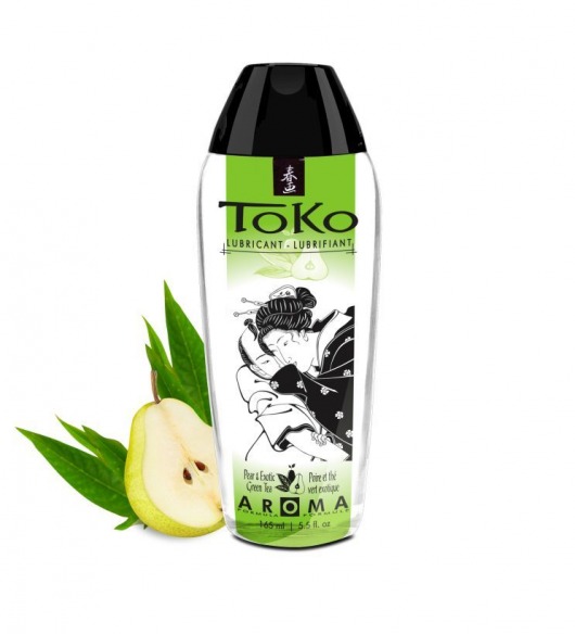 Интимный гель TOKO Pear   Exotic Green Tea с ароматом груши и зеленого чая - 165 мл. - Shunga - купить с доставкой в Сургуте