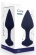 Темно-синяя анальная пробка Exo L - 9,6 см. - Le Frivole