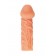 Телесная закрытая насадка с венками Cock Sleeve Size S - 13,8 см. - KOKOS - в Сургуте купить с доставкой