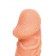 Телесная закрытая насадка с венками Cock Sleeve Size S - 13,8 см. - KOKOS - в Сургуте купить с доставкой