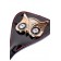 Чёрный стек с совой на кожаном наконечнике - 24 см. - ToyFa - купить с доставкой в Сургуте Чёрный стек с совой на кожаном наконечнике - 24 см. - ToyFa - купить с доставкой в Сургуте