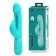Аквамариновый вибратор-кролик с функцией фингеринга Kampas - 23,2 см. - Baile купить в Сургуте с доставкой в Orgasmix.ru Аквамариновый вибратор-кролик с функцией фингеринга Kampas - 23,2 см. - Baile