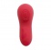 Красный вибратор в трусики Funtown Caleo с магнитным держателем-розой - Magic Motion